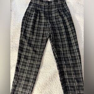 ⭐️ 3/$20 Vince Camuto Black and White Plaid  pants with elastic waist. Size 2